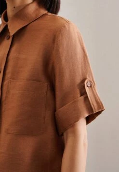 Seidensticker Schwarze Rose - Chemisier - Brown -Defacto Boutique 029a7738be7e487491832b93c71e10af