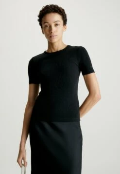 Calvin Klein Skinny - T-Shirt Basique - Ck Black