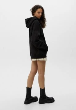 PULL & BEAR Oversize - Sweat À Capuche - Mottled Black -Defacto Boutique 03b29a4f97c24fba9e5301339cac7891