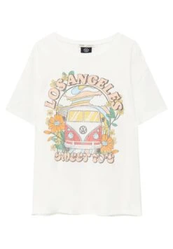 PULL & BEAR Volkswagen Caravan - T-Shirt Imprimé - White -Defacto Boutique 0714fae4700d43dbb2af694242683a3d