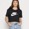 Nike Sportswear Tee - T-Shirt Imprimé - Black/White