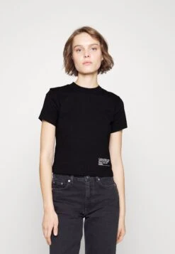 Calvin Klein Jeans Address Logo Baby Tee - T-Shirt Imprimé - Black