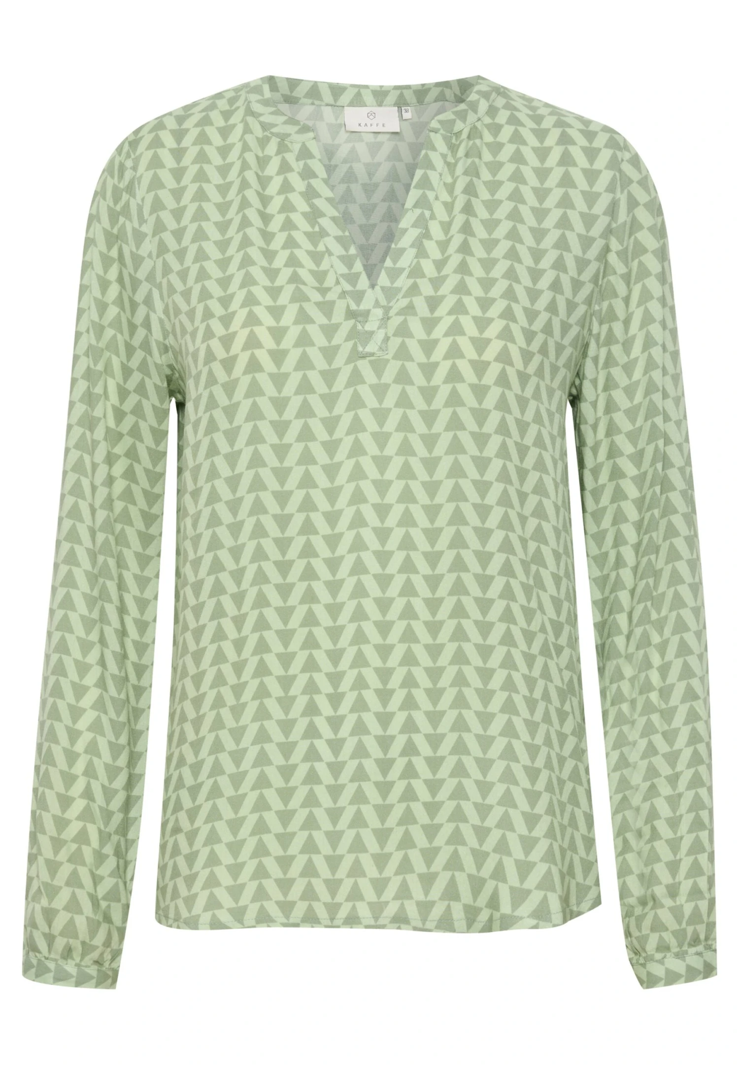 Kaffe Kajalie Bbb - Blouse - Frosty Green Geometric Print 5 Kaffe Kajalie Bbb - Blouse - Frosty Green Geometric Print – Image 5