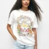 PULL & BEAR Volkswagen Caravan - T-Shirt Imprimé - White
