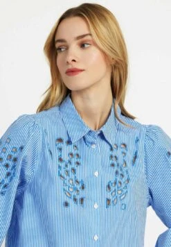 Shella Openwork - Chemisier - Bleu -Defacto Boutique 180d5924e752457098f13ee1ad479232