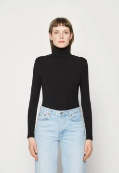 Calvin Klein Longsleeve Turtleneck - T-Shirt À Manches Longues - Black