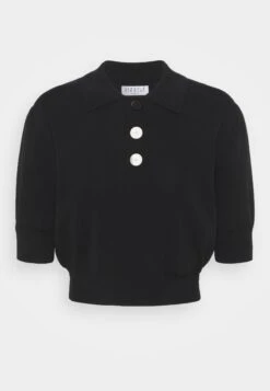 CLAUDIE PIERLOT Minima - Polo - Noir -Defacto Boutique 22b6b9165e1d4b6c80944a68692dcd92