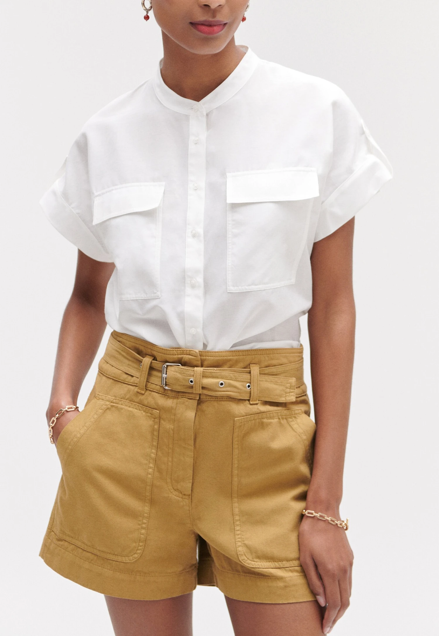 Caroll Fashion Elegant Modern Alla - Blouse - Ivory 4 Caroll Fashion Elegant Modern Alla - Blouse - Ivory – Image 4