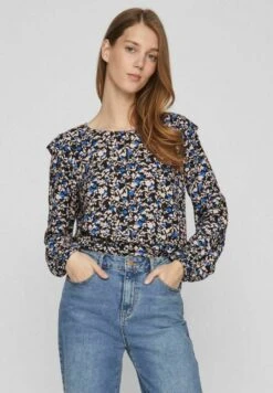 Vila Geblümtes - Blouse - Lapis Blue