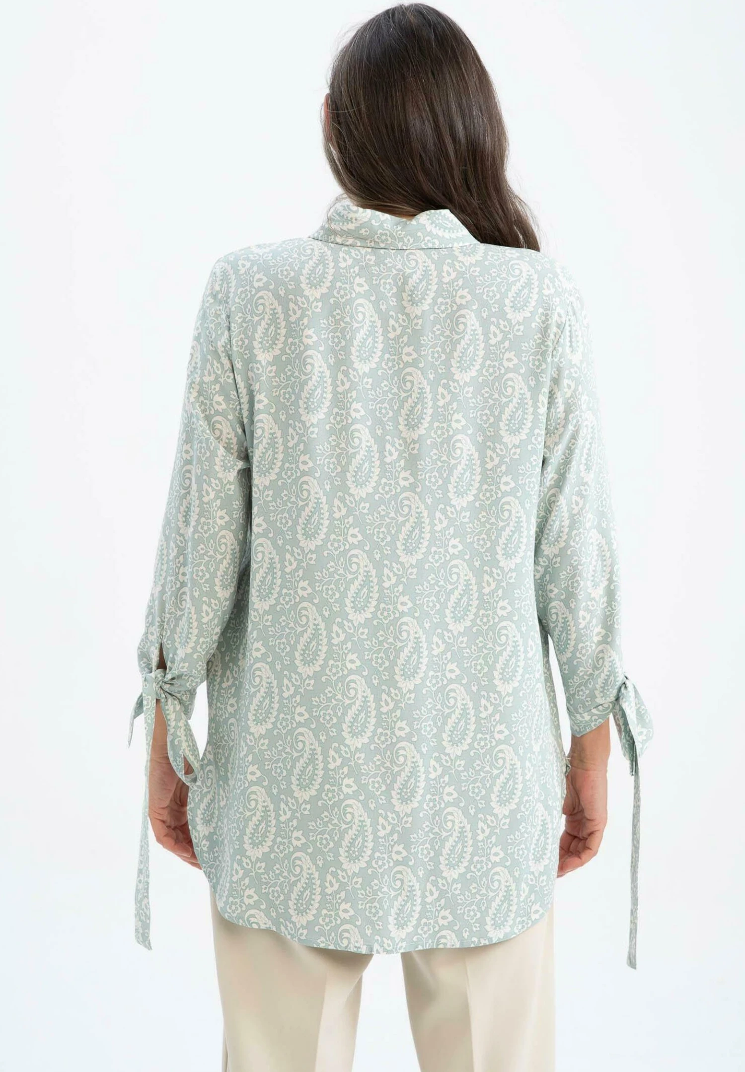 DeFacto Regular Fit - Chemisier - Green 3 DeFacto Regular Fit - Chemisier - Green – Image 3