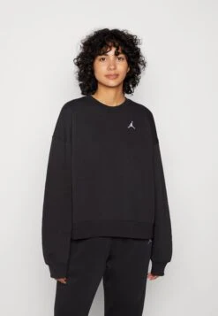 Jordan W J Brkln Flc Crew - Sweatshirt - Black