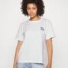 Even&Odd Clare Feel Good Chest Artwork - T-Shirt Imprimé - White
