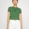 MAX & Co. Collier - T-Shirt Imprimé - Green
