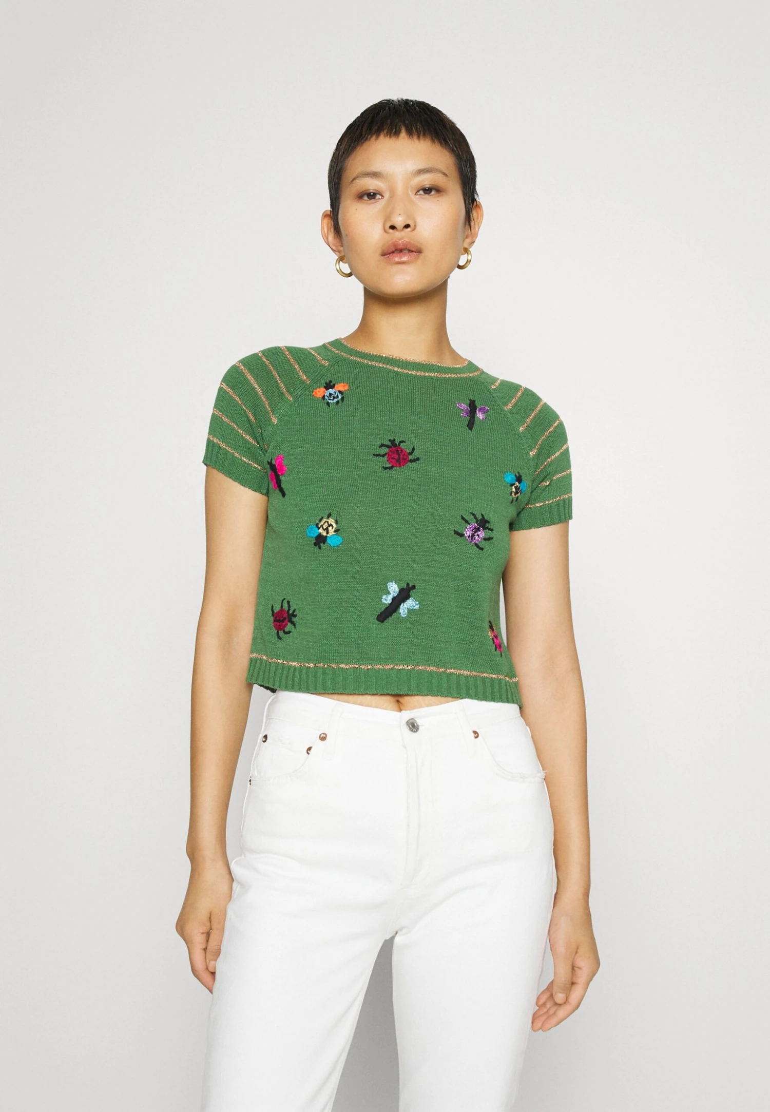 MAX & Co. Collier - T-Shirt Imprimé - Green 1 MAX & Co. Collier - T-Shirt Imprimé - Green