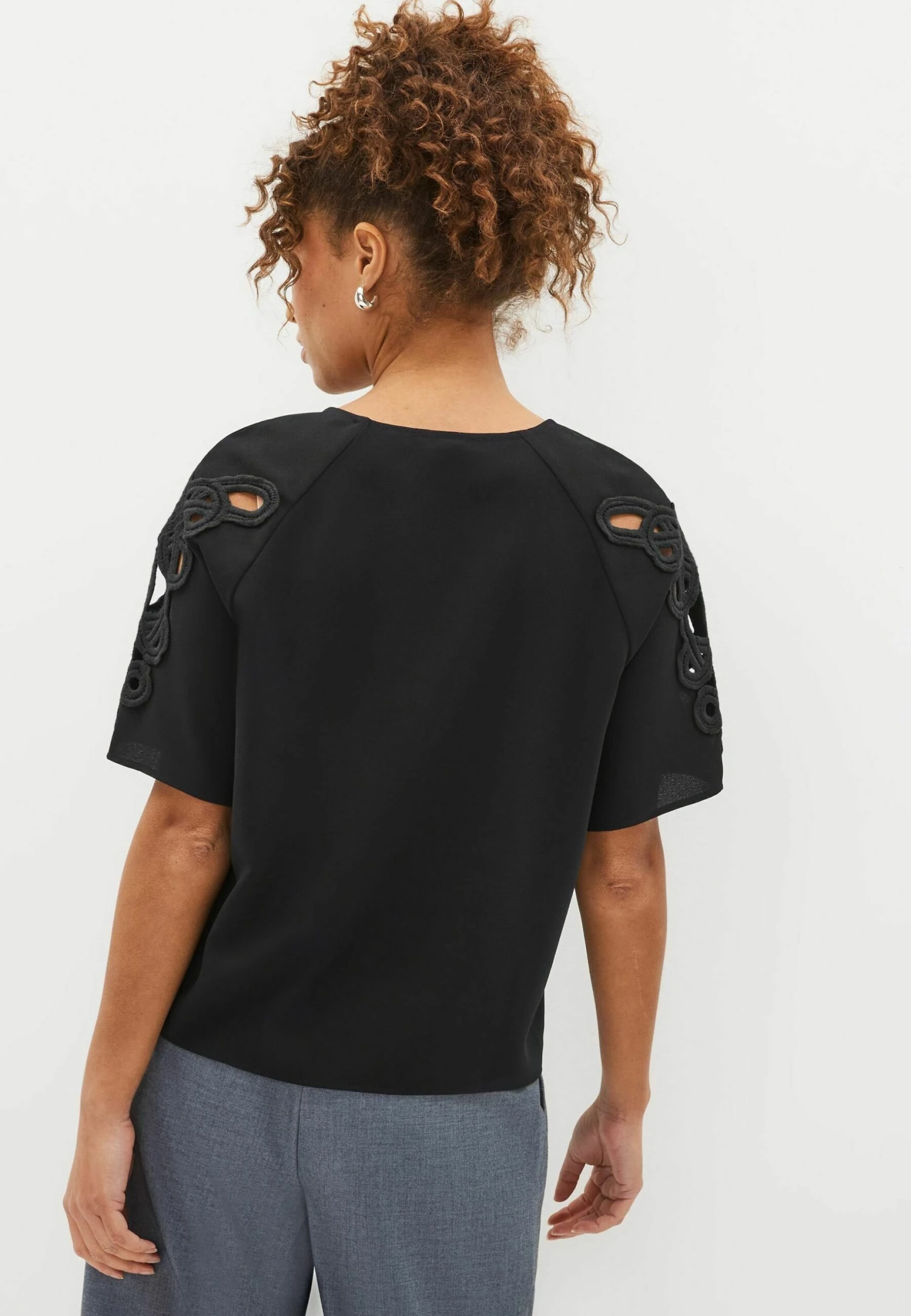 Next Short Sleeve Standard - Blouse - Navy Blue 2 Next Short Sleeve Standard - Blouse - Navy Blue – Image 2