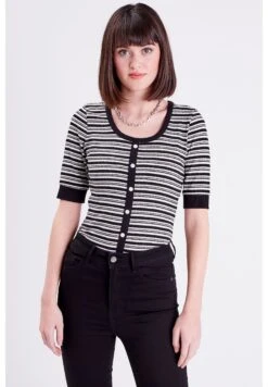 Mit Kurzen Ärmeln - T-Shirt Imprimé - Noir