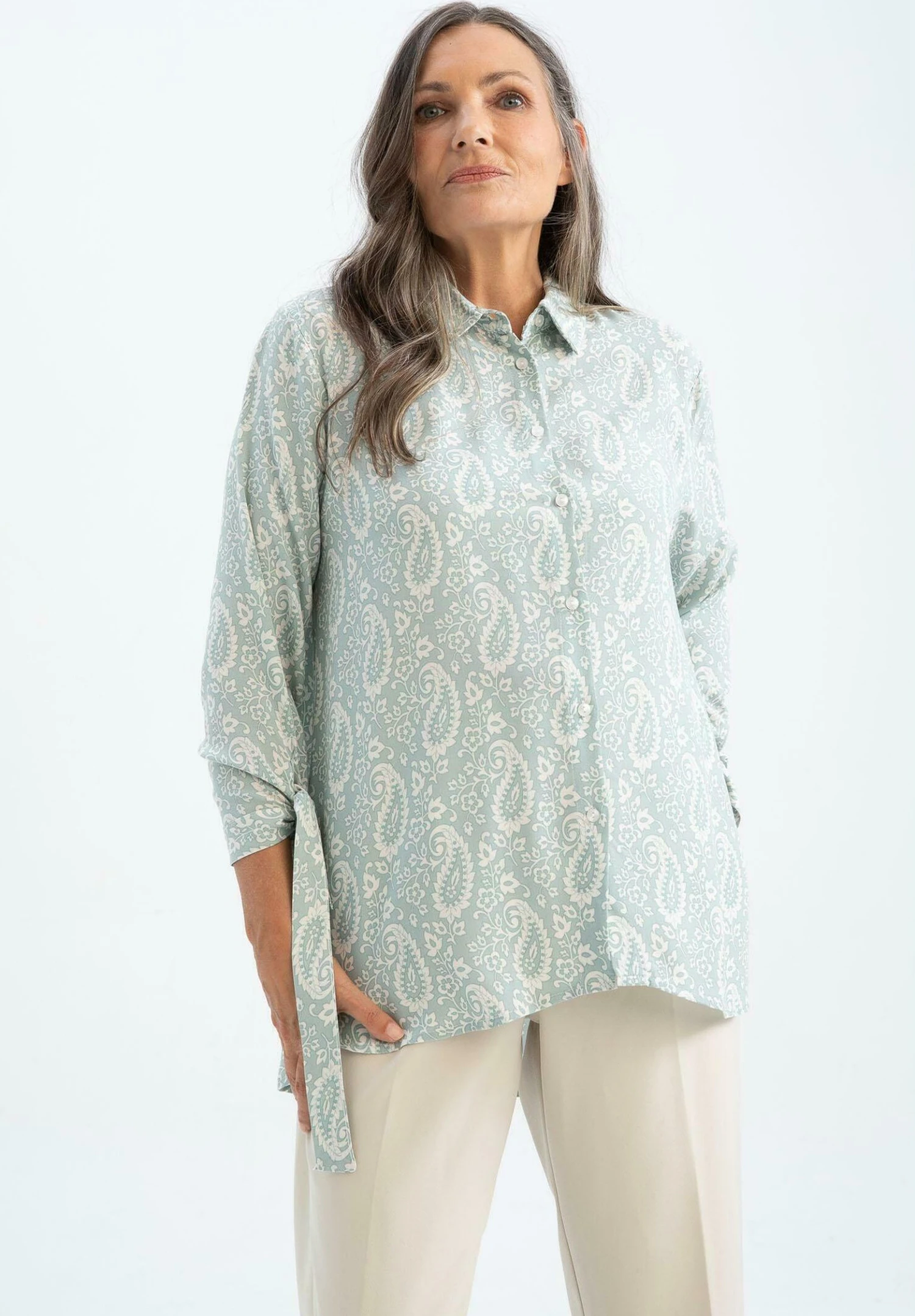 DeFacto Regular Fit - Chemisier - Green 1 DeFacto Regular Fit - Chemisier - Green