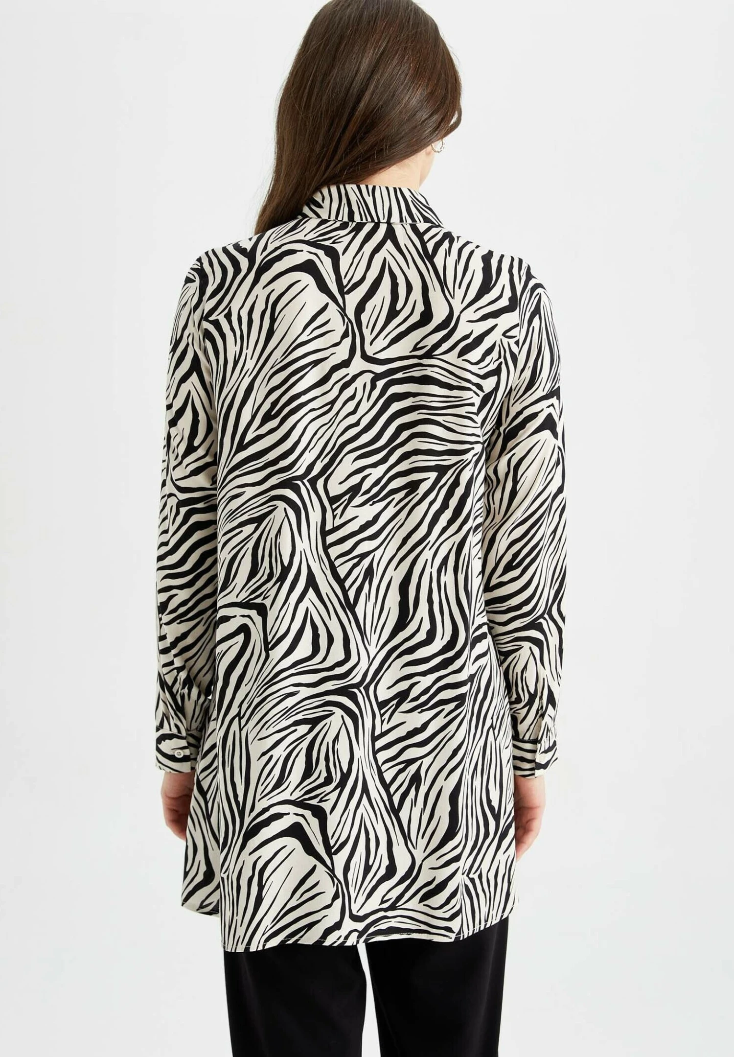 DeFacto Regular Fit - Chemisier - Ecru 3 DeFacto Regular Fit - Chemisier - Ecru – Image 3