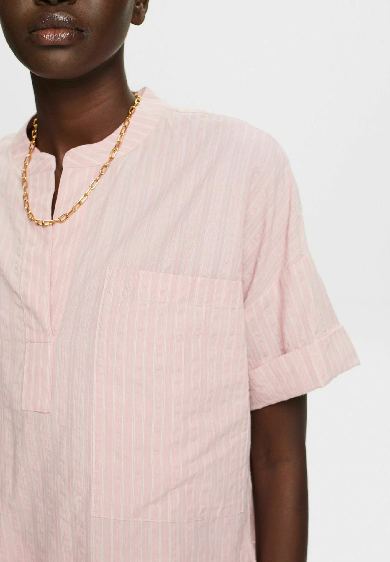 ESPRIT Gestreifte - Blouse - Old Pink 3 4 ESPRIT Gestreifte - Blouse - Old Pink 3 – Image 4