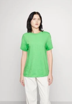 Scotch & Soda Regular Fit With Splitted Hem - T-Shirt Basique - Bright Parakeet