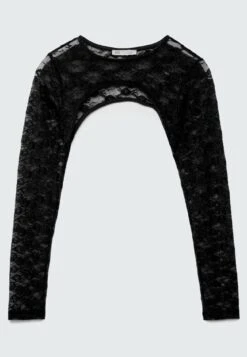 Stradivarius Bolero Mit - T-Shirt À Manches Longues - Black -Defacto Boutique 55633716450f4d7d9df1257540fdd2f8