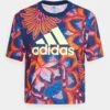 ADIDAS PERFORMANCE Farm Gfx - T-Shirt Imprimé - Mystery Blue Hi Res Yellow