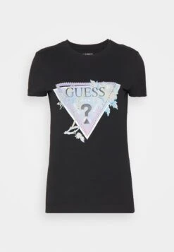 Guess Ss Cn Alva Tee - T-Shirt Imprimé - Black -Defacto Boutique 5e59dc9094084fb38bc28e92fbc00a48