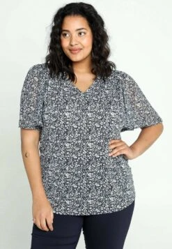 Avec Voile - Blouse - Navy