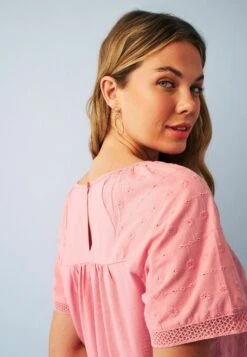 Next Short Sleeve Broderie Standard - Blouse - Blush Pink -Defacto Boutique 66e94a8948bb4bafa347a8466baa8ac2