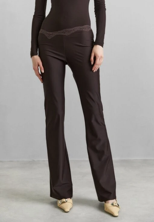 Signature Legging With Lace Detail - Pantalon Classique - Brown Viscose -Defacto Boutique 6a9df0b140a64f4d921bd94be246f7f0