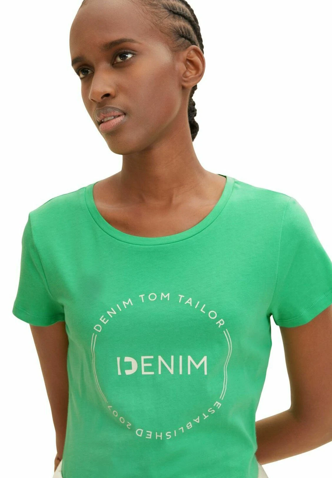 TOM TAILOR Denim Round Logo - T-Shirt Imprimé - Strong Green 3 TOM TAILOR Denim Round Logo - T-Shirt Imprimé - Strong Green – Image 3