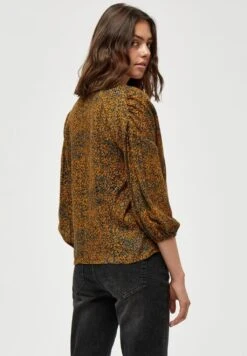 DESIRES Gebbi Long Sleeve - Blouse - Buckethorn Brown Pr -Defacto Boutique 8557586c75f04f1091d1f4ae7fc9802b