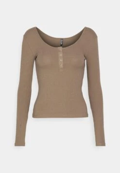 Pieces Petite Pckitte - T-Shirt À Manches Longues - Fossil -Defacto Boutique 8bb3d04fe4284e8fae7af0725dc16c6c