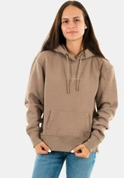 Guess Sweat À Capuche - Taupe