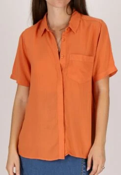 Les Tropéziennes Par M Belarbi Manches Courtes - Chemisier - Orange
