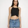 Even&Odd Wrinkle Halter - Débardeur - Black