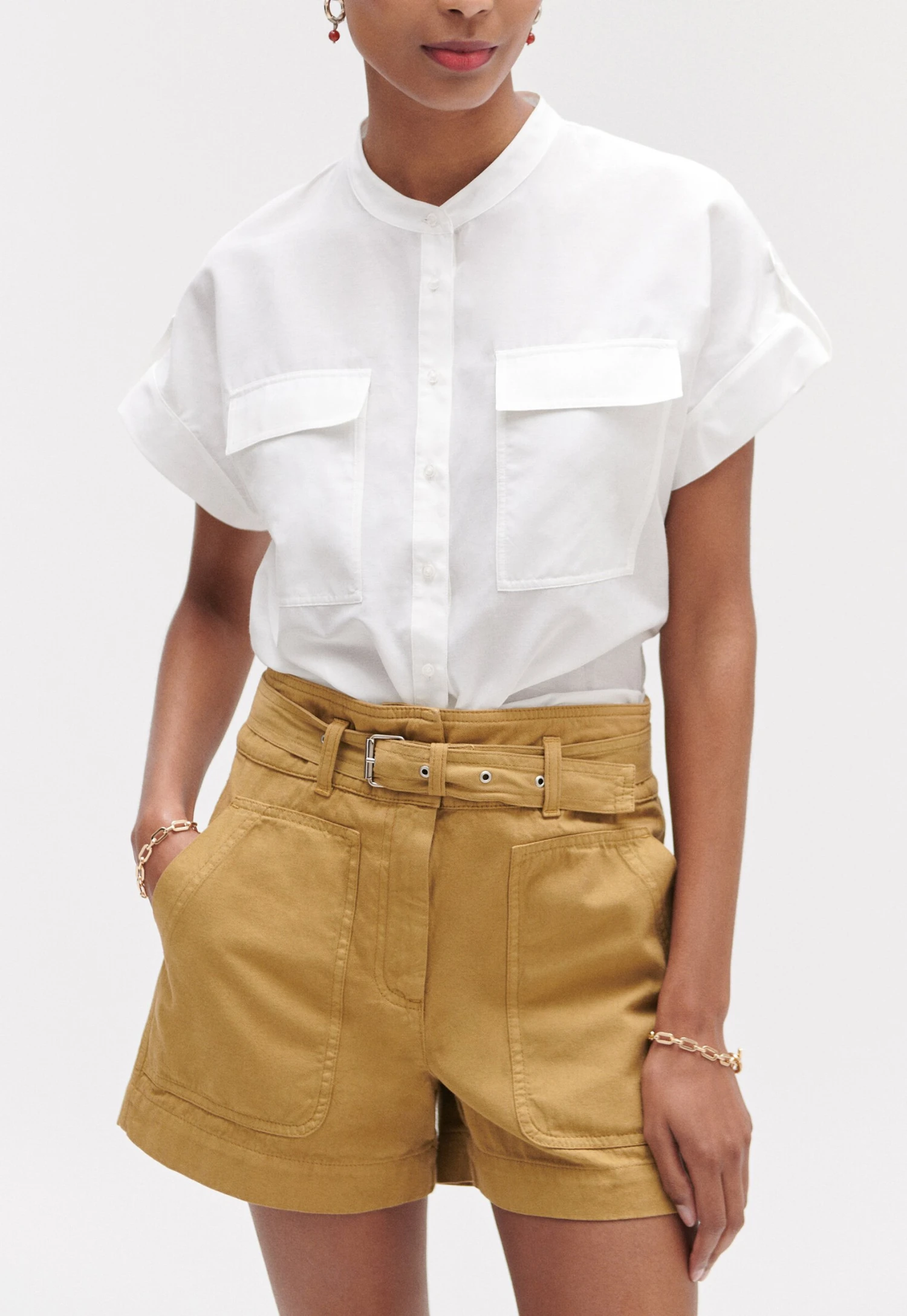 Caroll Fashion Elegant Modern Alla - Blouse - Ivory 1 Caroll Fashion Elegant Modern Alla - Blouse - Ivory