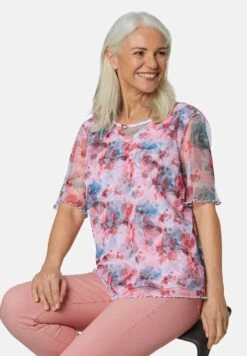 GOLDNER Blouse - Lagoon / Apricot / Patterned -Defacto Boutique 9e78c990aa2b4f209b9762bf143df546