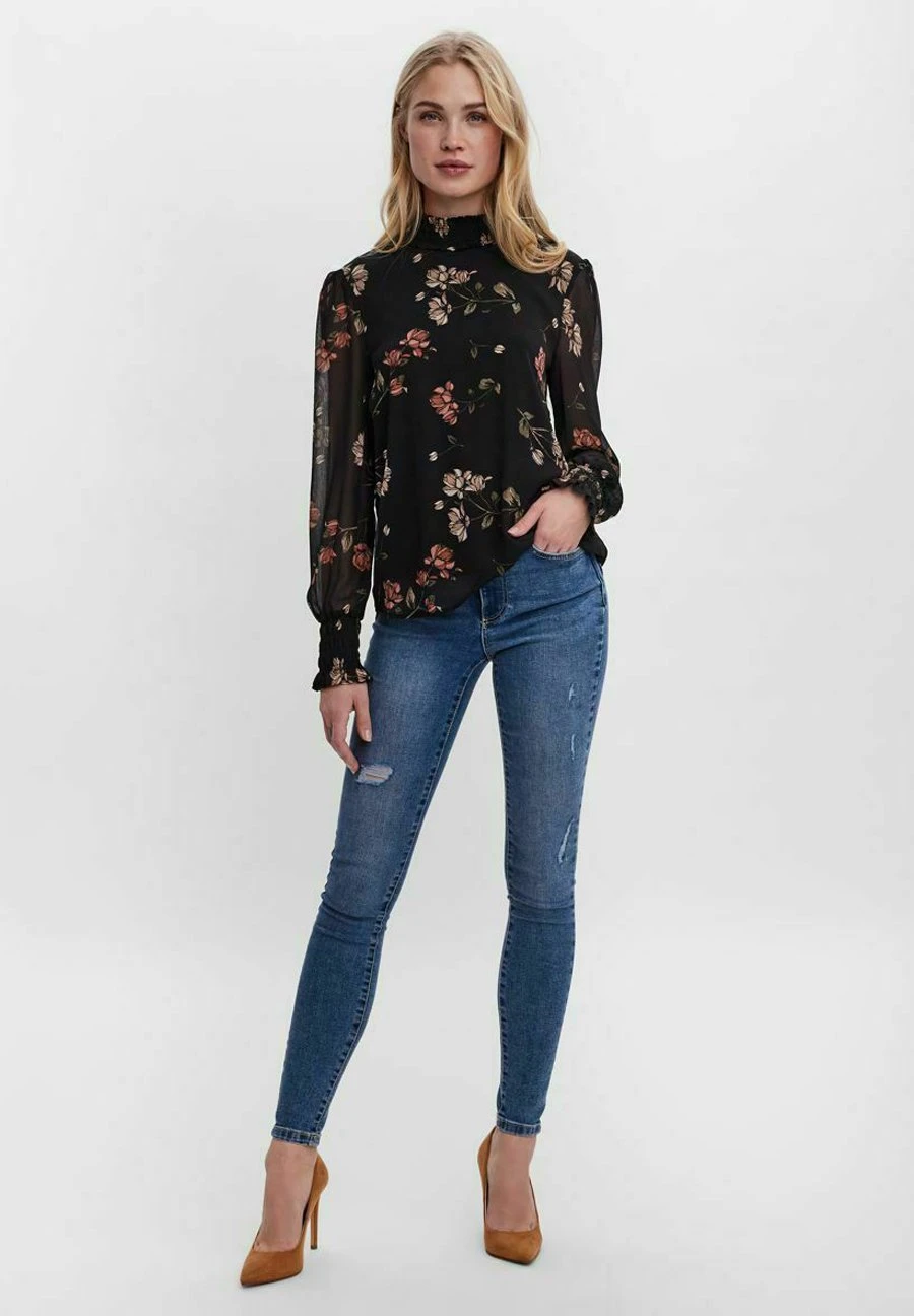 Vero Moda Vmsmilla - T-Shirt À Manches Longues - Black 2 Vero Moda Vmsmilla - T-Shirt À Manches Longues - Black – Image 2