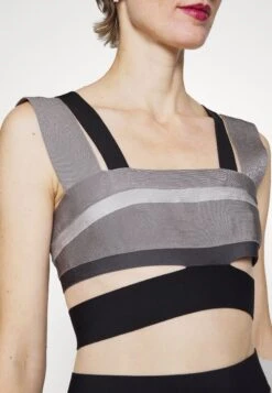 Herve Leger Law Roach Bandage Cutout Crop - Débardeur - Ash -Defacto Boutique a4dc2254d53844df80d99e357b9cb1c7