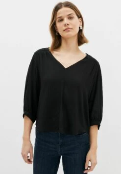 Next 3/4 Sleeve V-Neck Standard - Blouse - Black