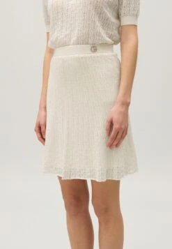 CLAUDIE PIERLOT Mymoney - Jupe Trapèze - Ecru