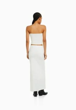 BERSHKA Jupe Longue - Beige -Defacto Boutique a8f9eee72fc84c9ca89d136733b784a8