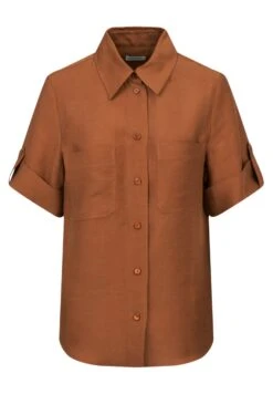 Seidensticker Schwarze Rose - Chemisier - Brown -Defacto Boutique aa7b530f9f9847309a2c981811f7b755