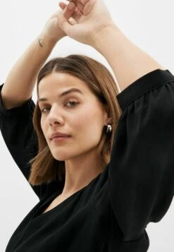 Next 3/4 Sleeve V-Neck Standard - Blouse - Black -Defacto Boutique aca9d93a9e024dabb8a74edd8165b2bc