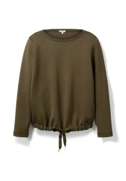 Tom Tailor Mit Kordelzug  - Sweatshirt - Tarmac Khaki -Defacto Boutique ad89f3456f024ad2b078cbb986f409b5