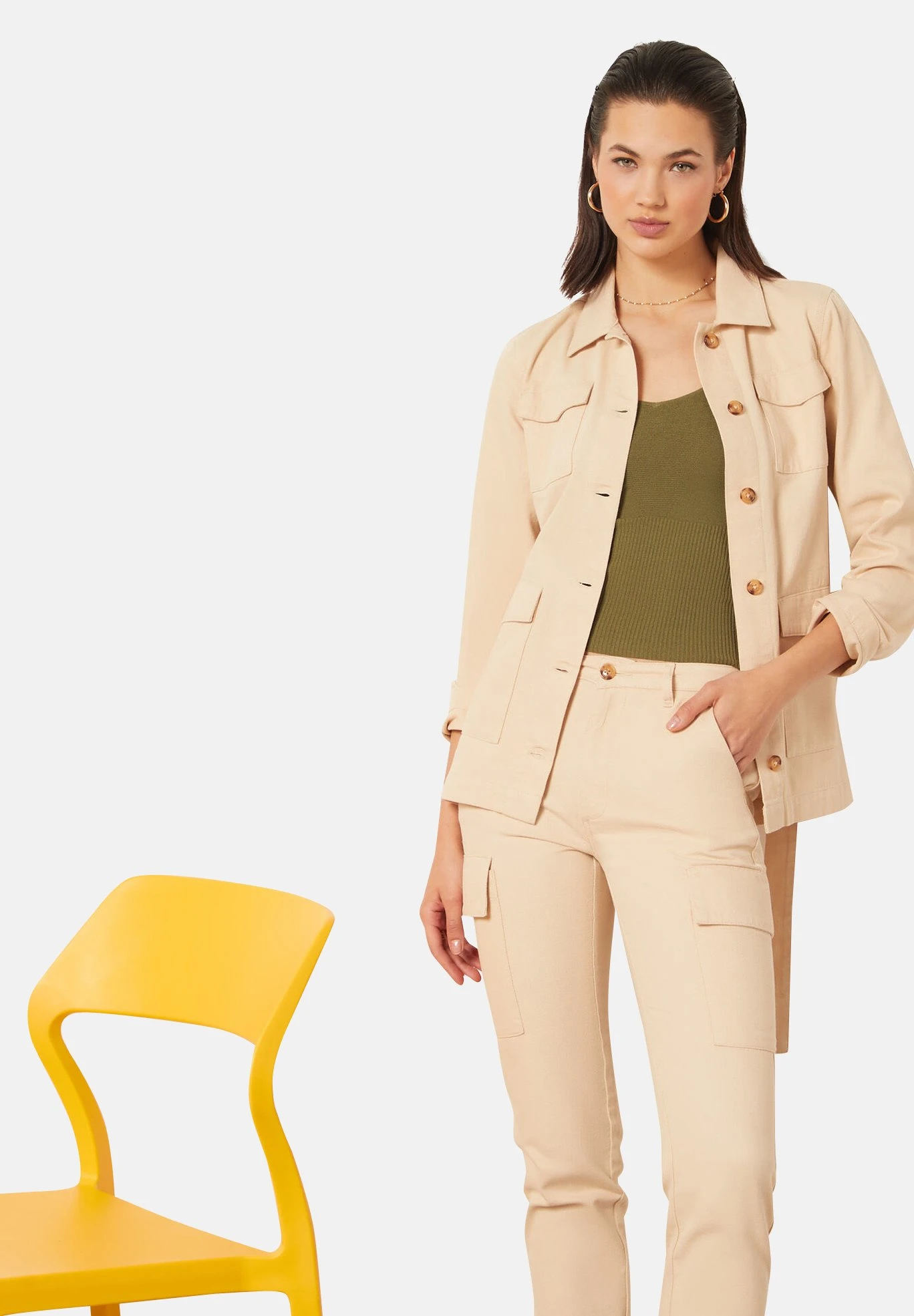 ETAM Aline - Débardeur - Vert Kaki 3 ETAM Aline - Débardeur - Vert Kaki – Image 3