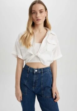 DeFacto Crop - Blouse - White