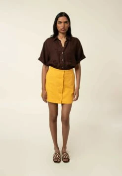 FRNCH Theodora - Jupe Trapèze - Ambre Claire