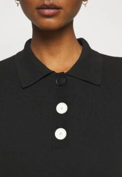 CLAUDIE PIERLOT Minima - Polo - Noir -Defacto Boutique b6c5510da7fe481aa6e31412e994c1c1